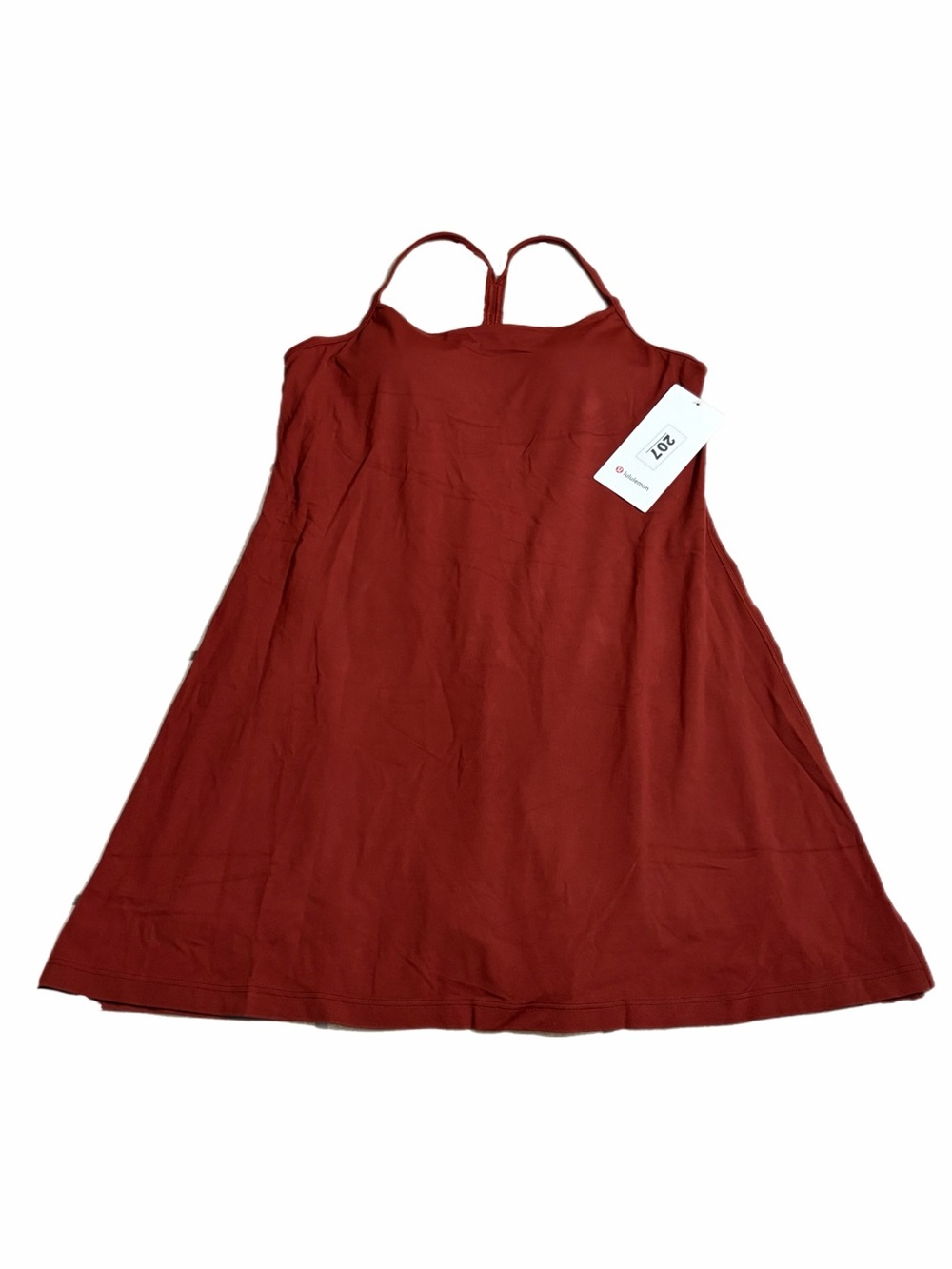 NWT Lululemon Flow Y Dress *Light Support (Cranberry Charm) Size XL